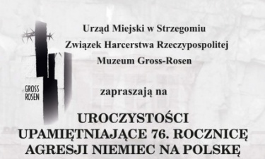Uroczystości upamiętniające 76. rocznicę agresji Niemiec na Polskę w Gross - Rossen