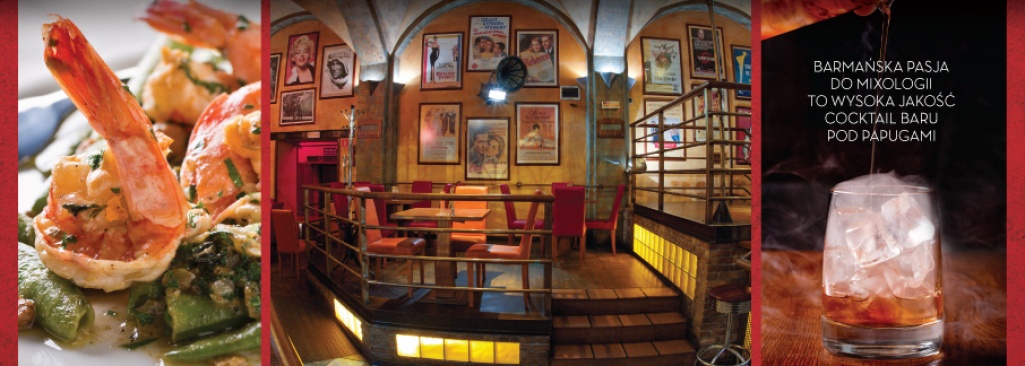 Restauracja Pod Papugami - styl klasycznego hollywoodzkiego kina